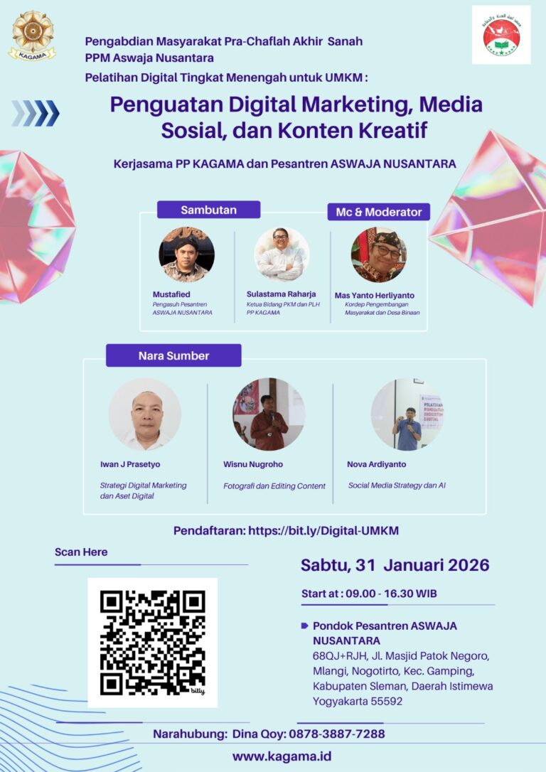 Poster Pelatihan UMKM di PP Aswaja Nusantara.