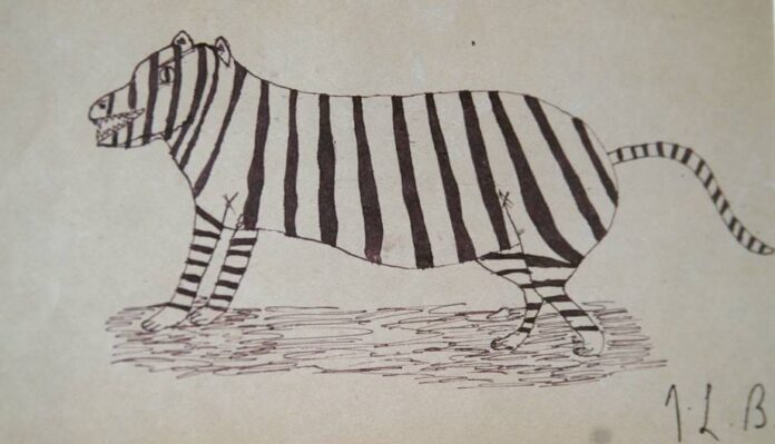 Gambar oleh Jorge L. Borges. Sumber: donaldfriedman.com