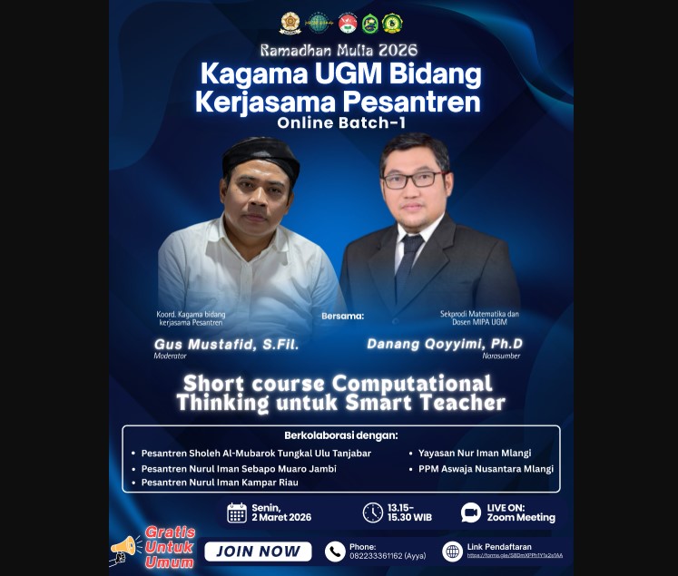 KAGAMA Departemen Kerjasama Pesantren Sukses Selenggarakan Pelatihan Computational Thinking for Smart Teachers 