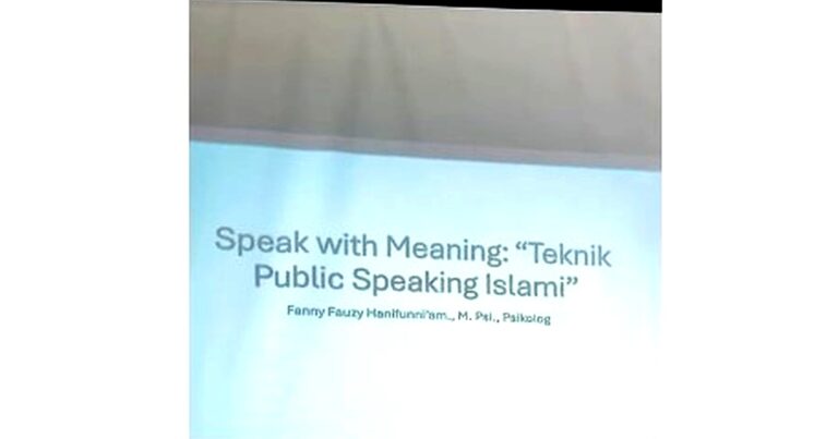 Speak with Meaning: Prinsip Public Speaking Islami (1)