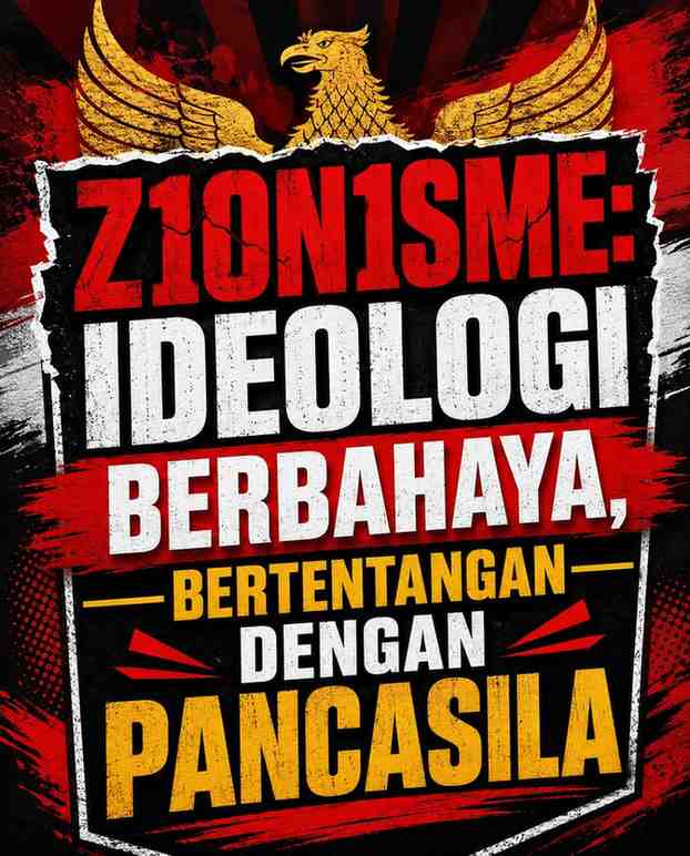 Zionisme: Ideologi Berbahaya, Bertentangan Dengan Pancasila